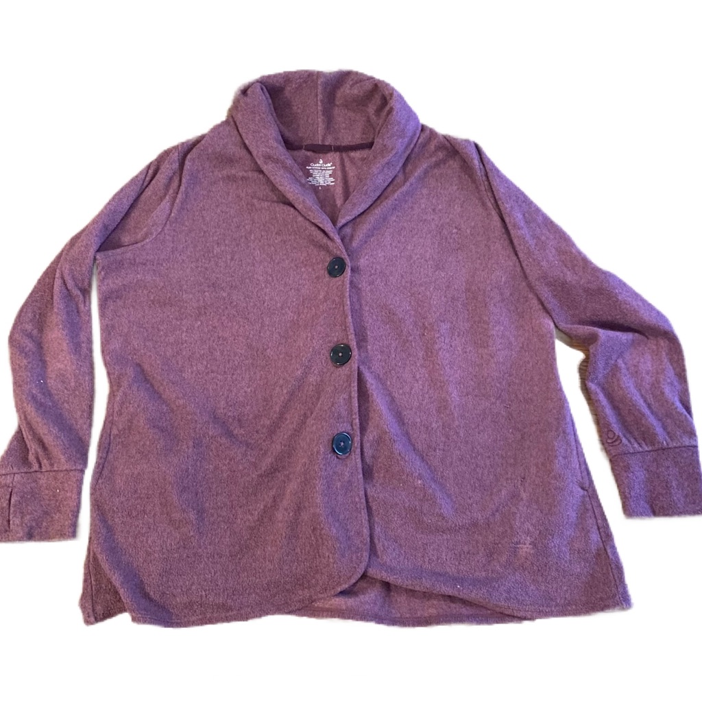 Cuddl Duds Fleecewear Button Cardigan